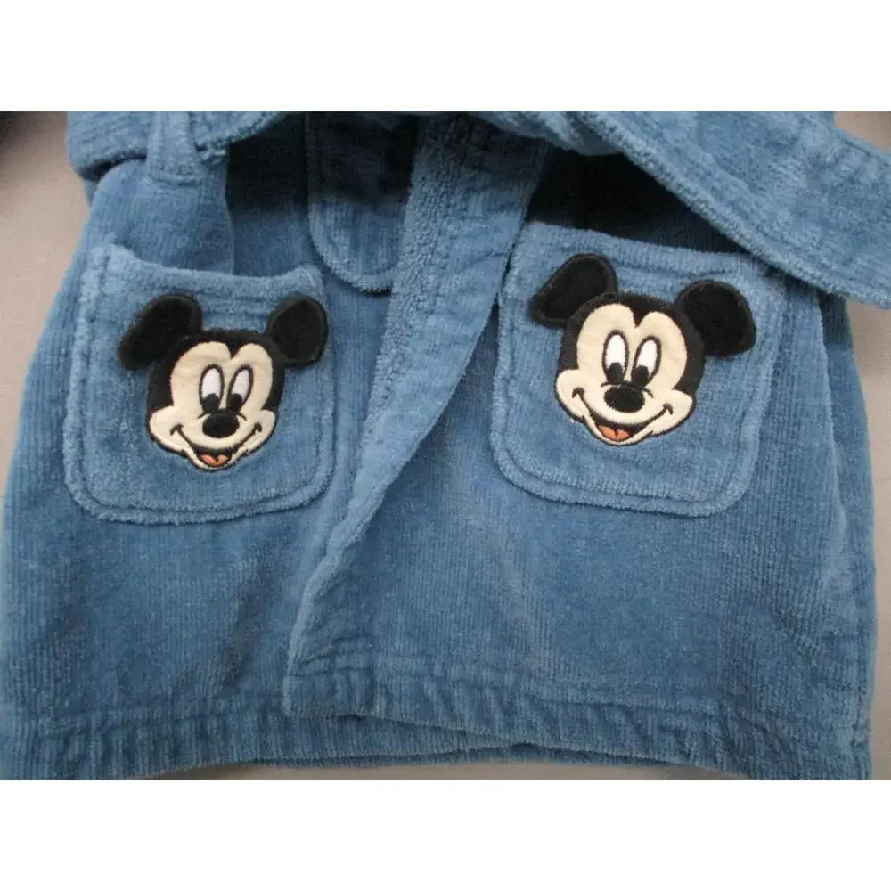 Disney Blue Soft Comfy Hooded Robe Kids Size‎ 6-9M